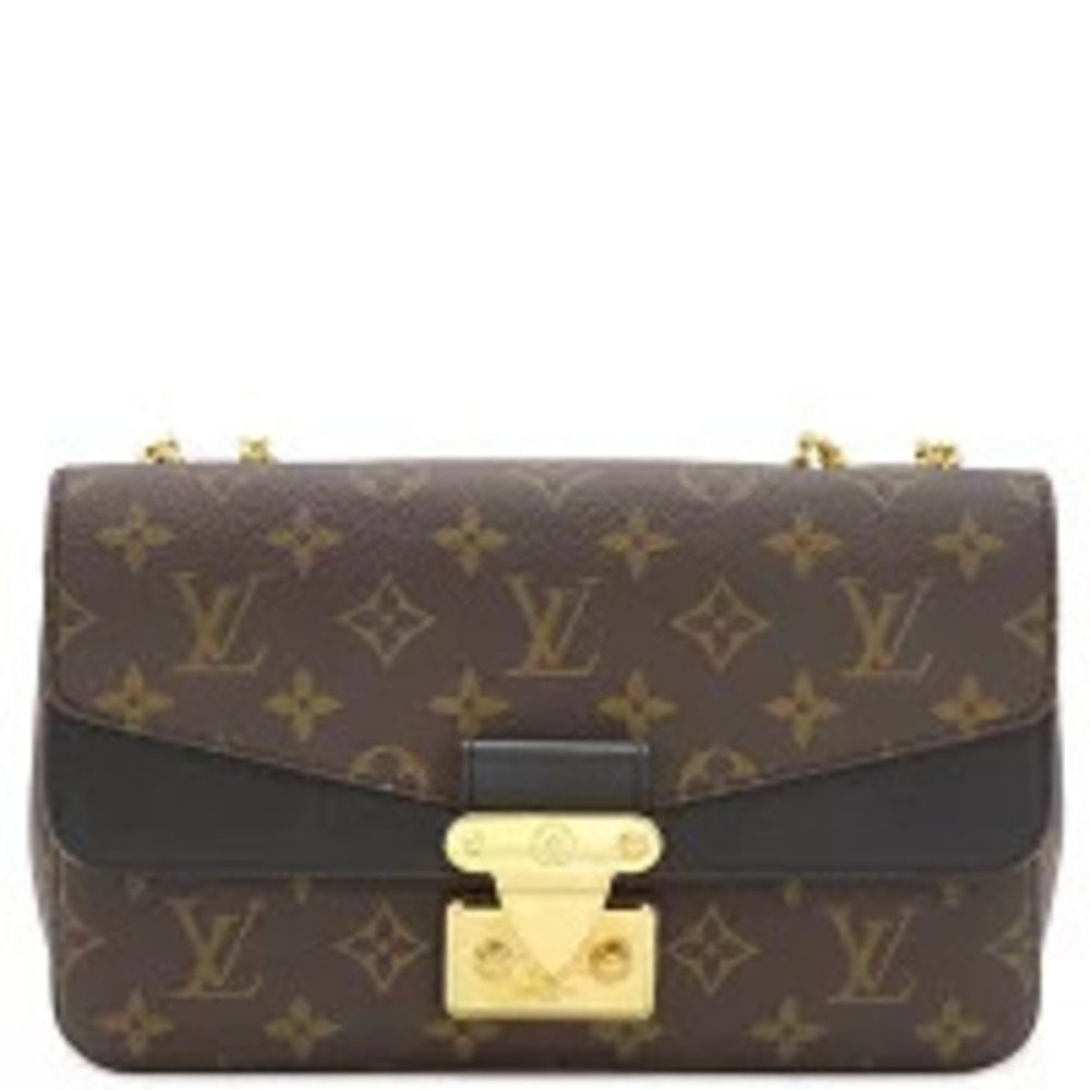 Louis Vuitton Sac Marceau shoulder bag Monogram canvas brown black chain strap